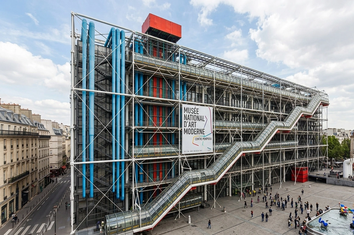 Centre Pompidou: Pabrik Kreatif di Mana Seni Buka Baju
